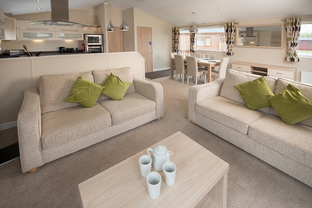 Living room ¦ 3 bed platinum hot tub lodge