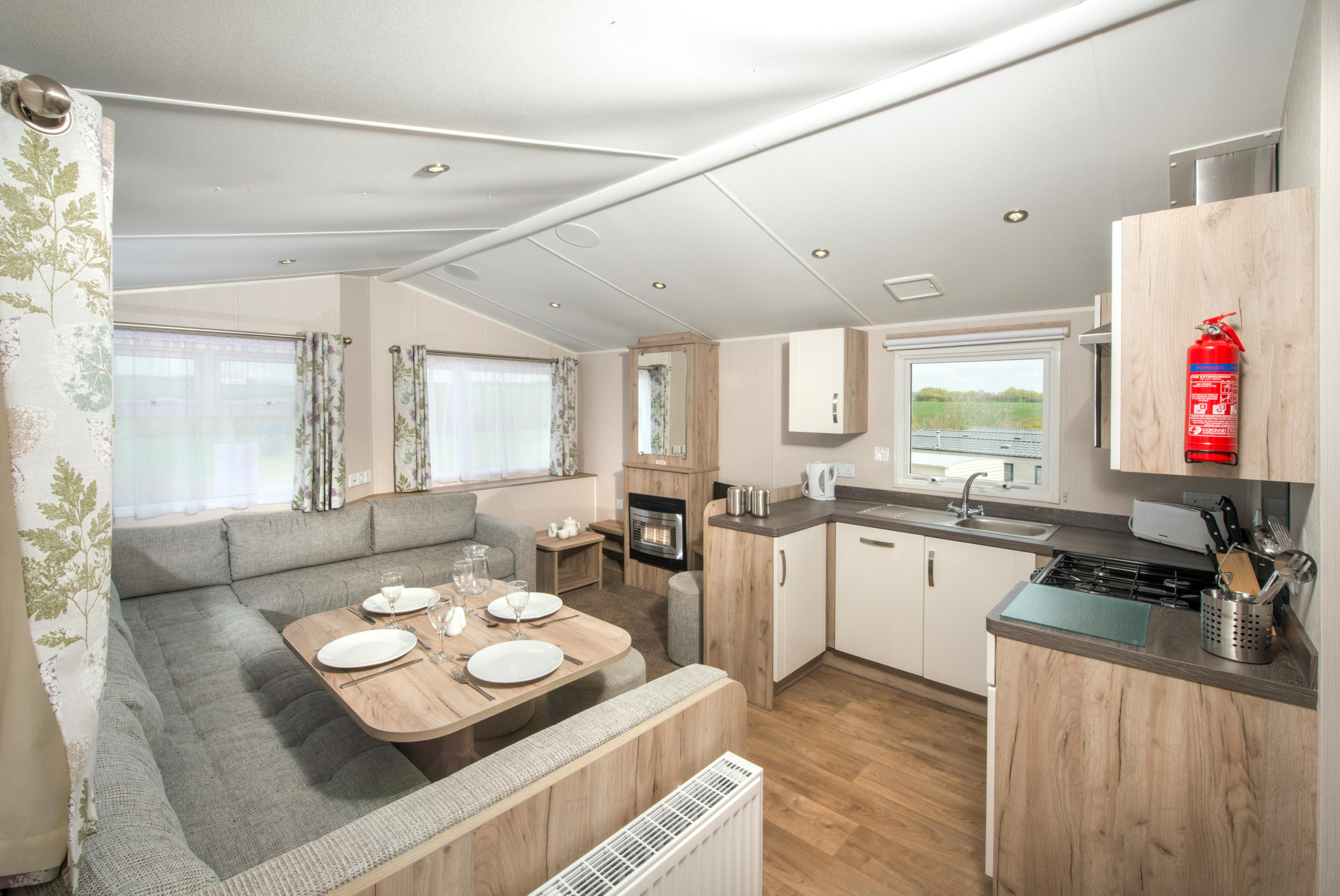 Kitchen ¦ 2 bed silver caravan