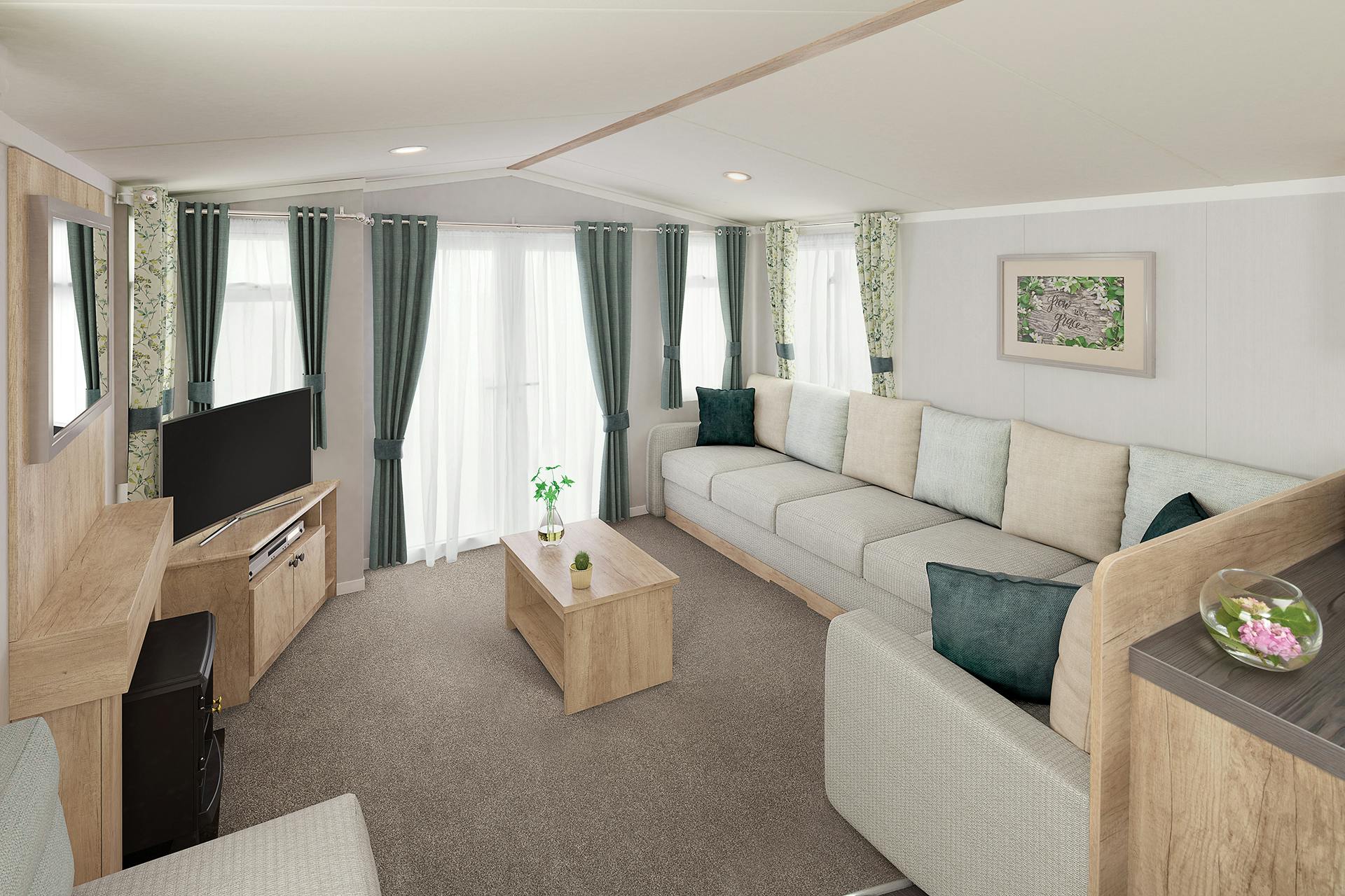 2 Bed Gold Caravan