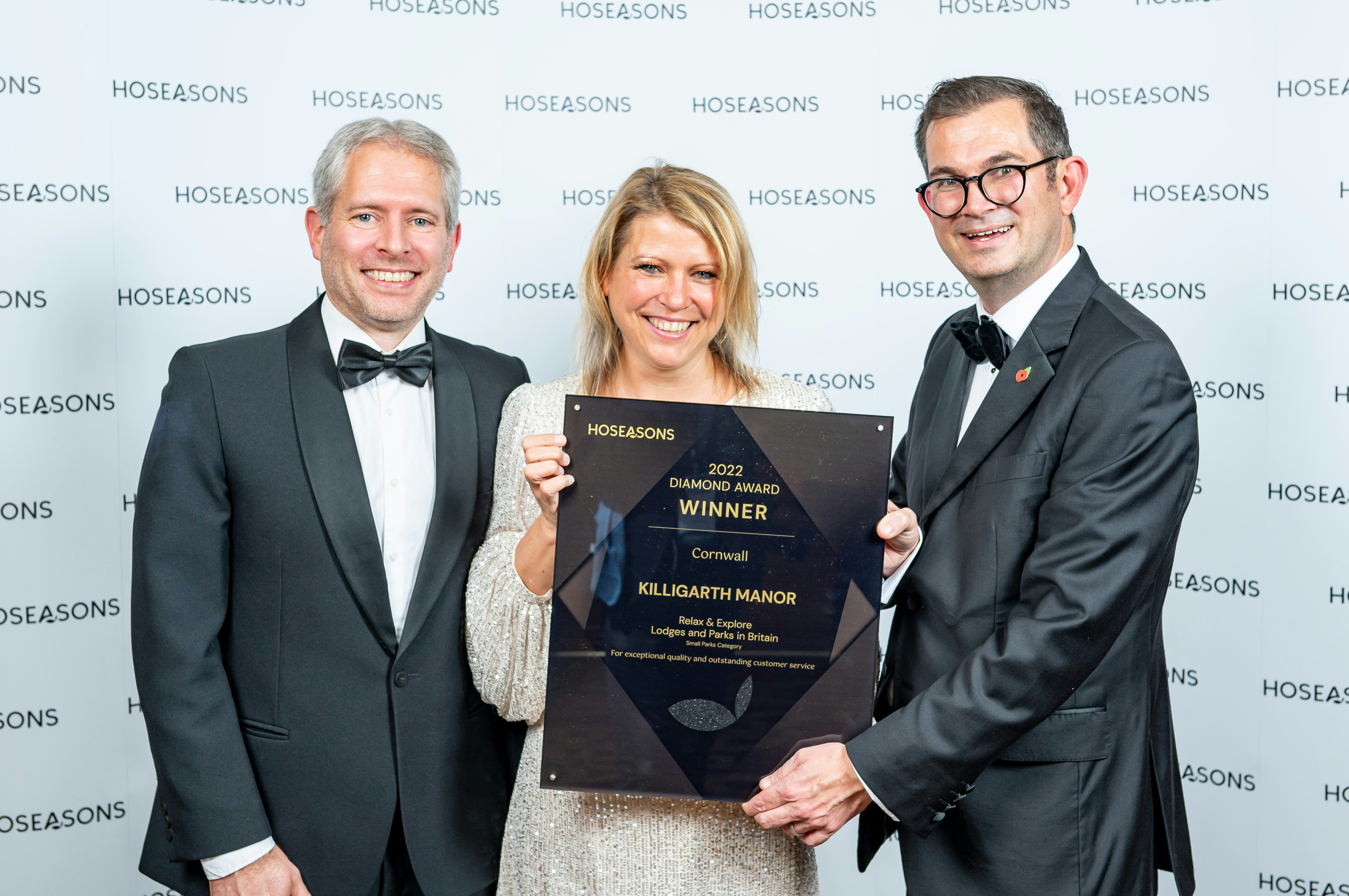 Killigarth Manor win Hoseasons Diamond Award