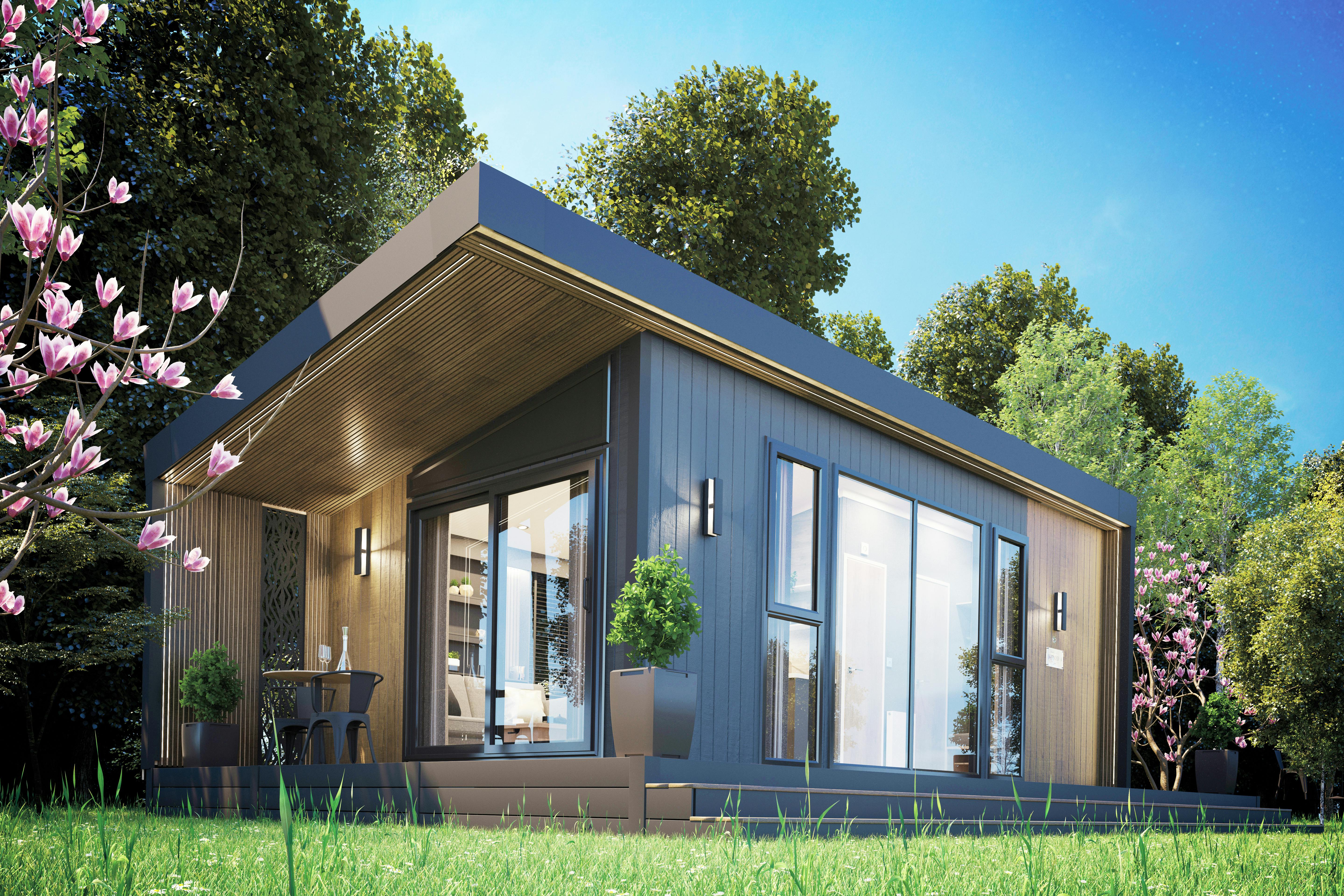 Exterior ¦ 1 Bedroom Platinum Hot Tub Micro Lodge Pet