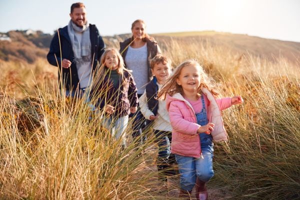 Family nature walks on caravan holidays UK