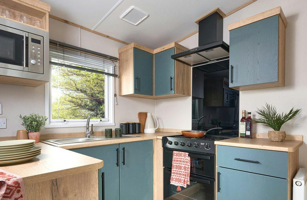 Classic caravan kitchen