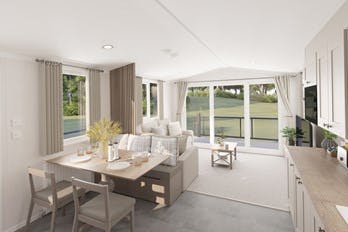 Lounge ¦ Luxury caravan with hot tub
