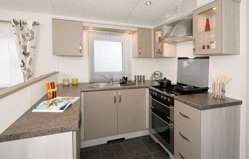 Kitchen ¦ 2 Bedroom Bronze caravan in Wales