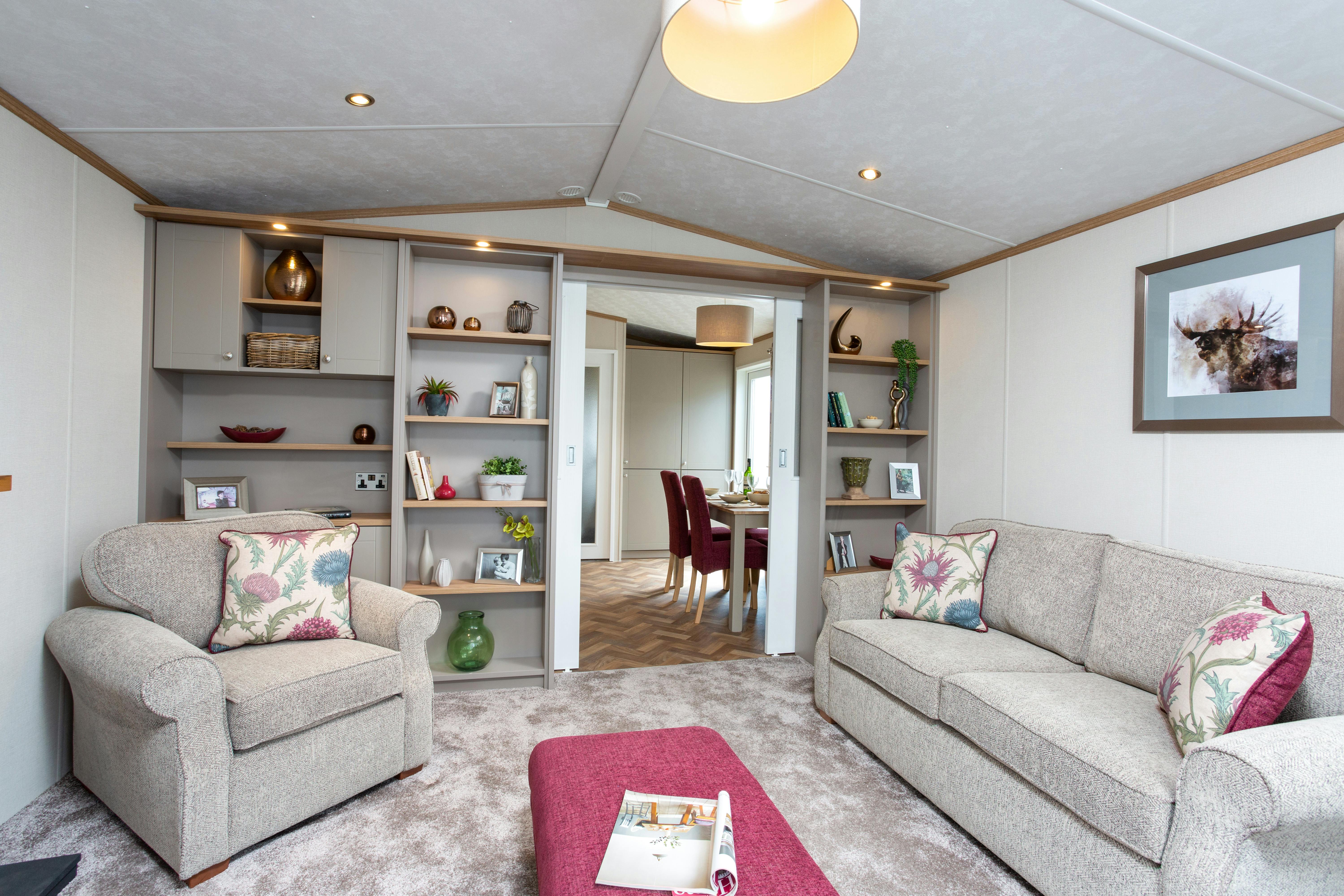 Living room ¦ Luxury Caravan Holiday in Pembrokeshire