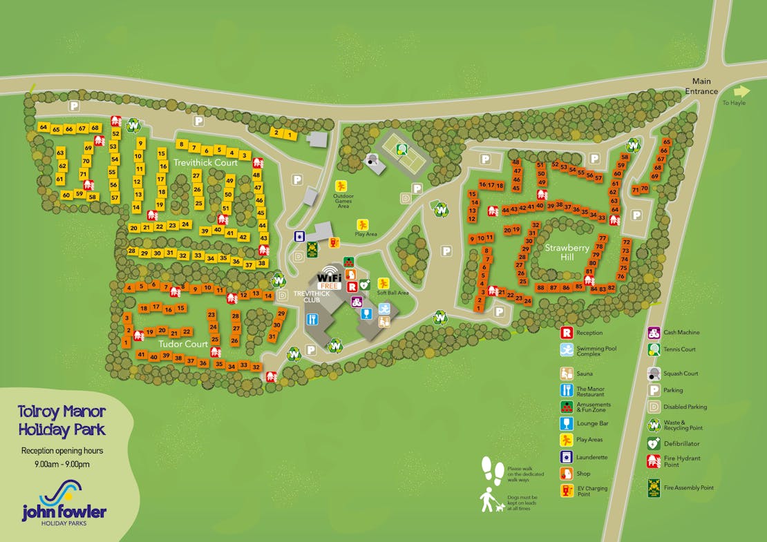 Tolroy Manor Holiday Park Map