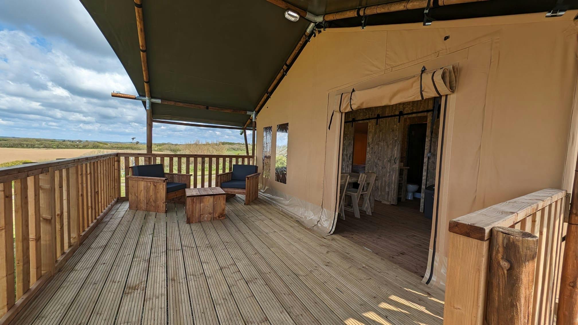 Safari tent views