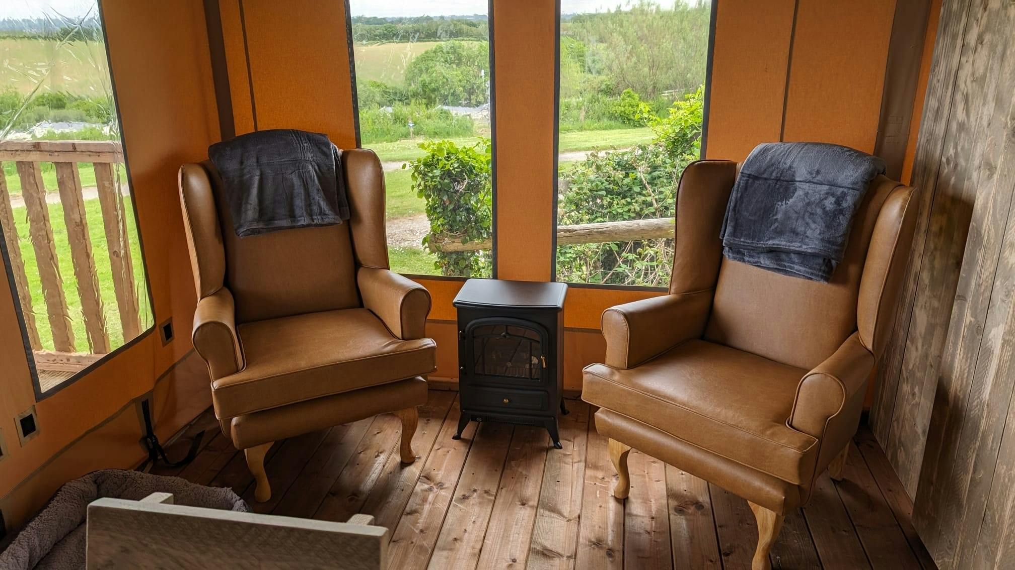 Safari tent lounge