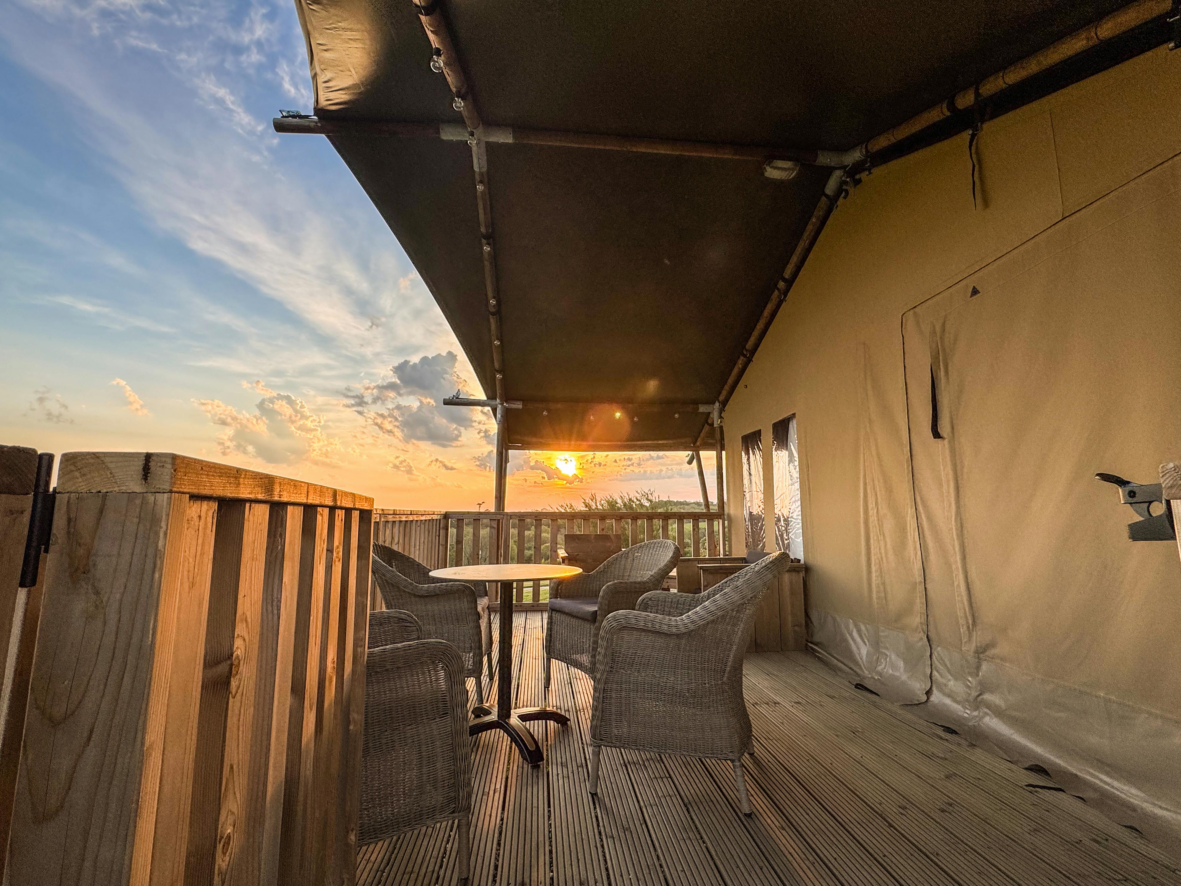 Safari tent views | Sunset