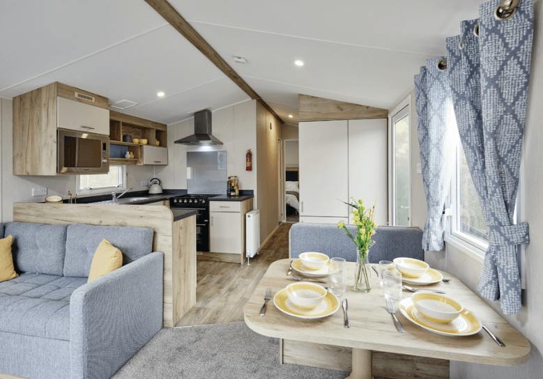 Lounge ¦ 3 bed gold hot tub caravan in Brixham