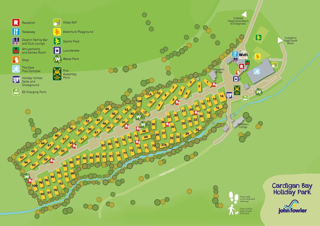 Cardigan Bay Holiday Park Map