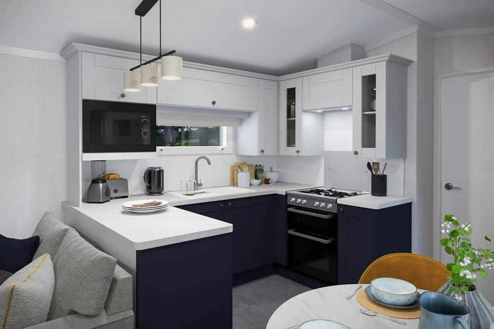 Alt kitchen  ¦ 2 bed platinum caravan holiday
