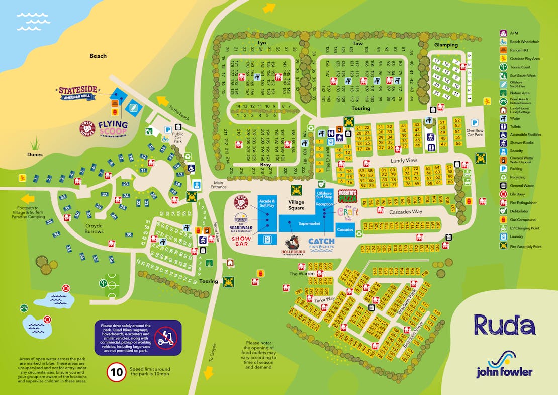Ruda Holiday Park Map