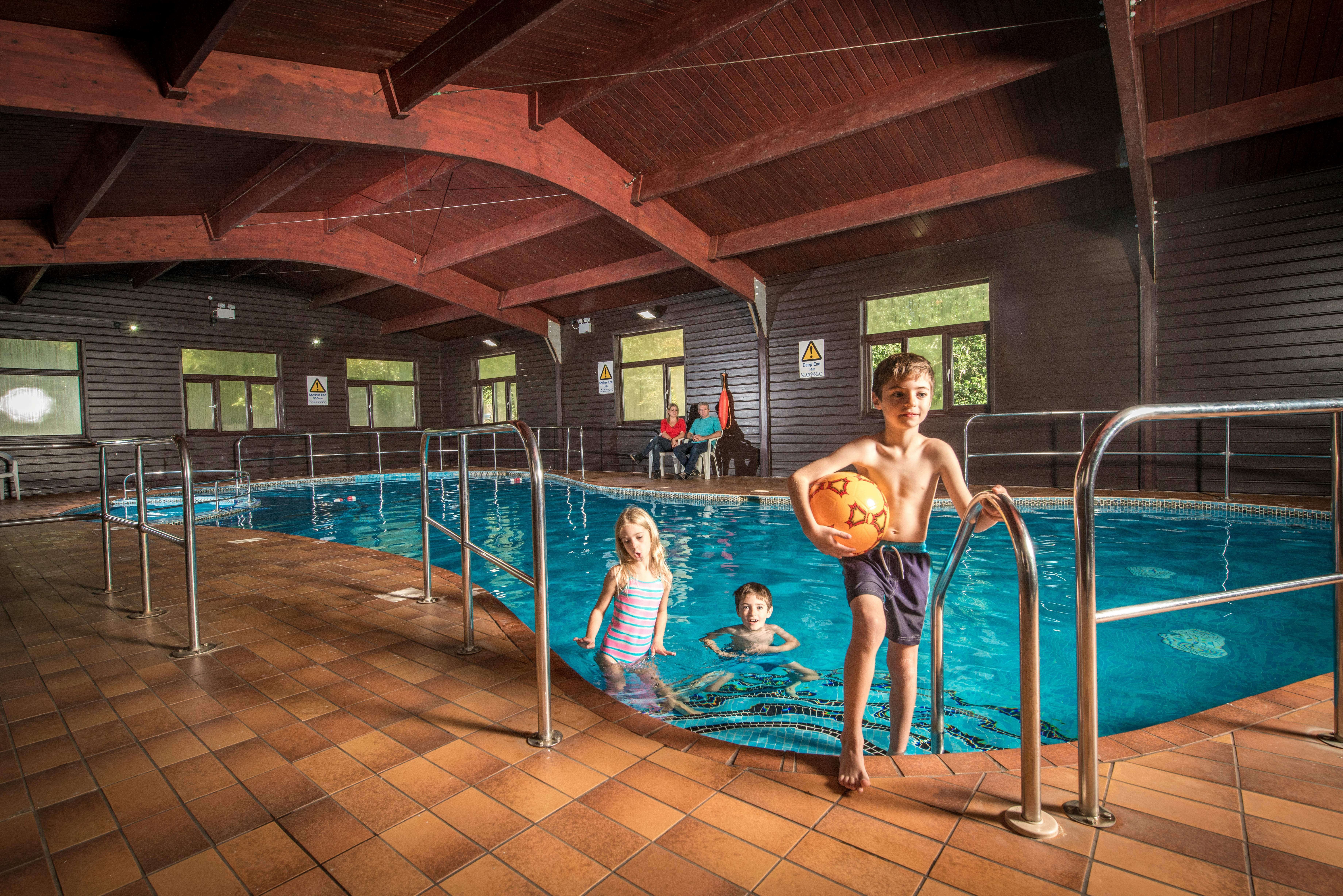 Swimming pool at Cornwall holiday park near St Ives