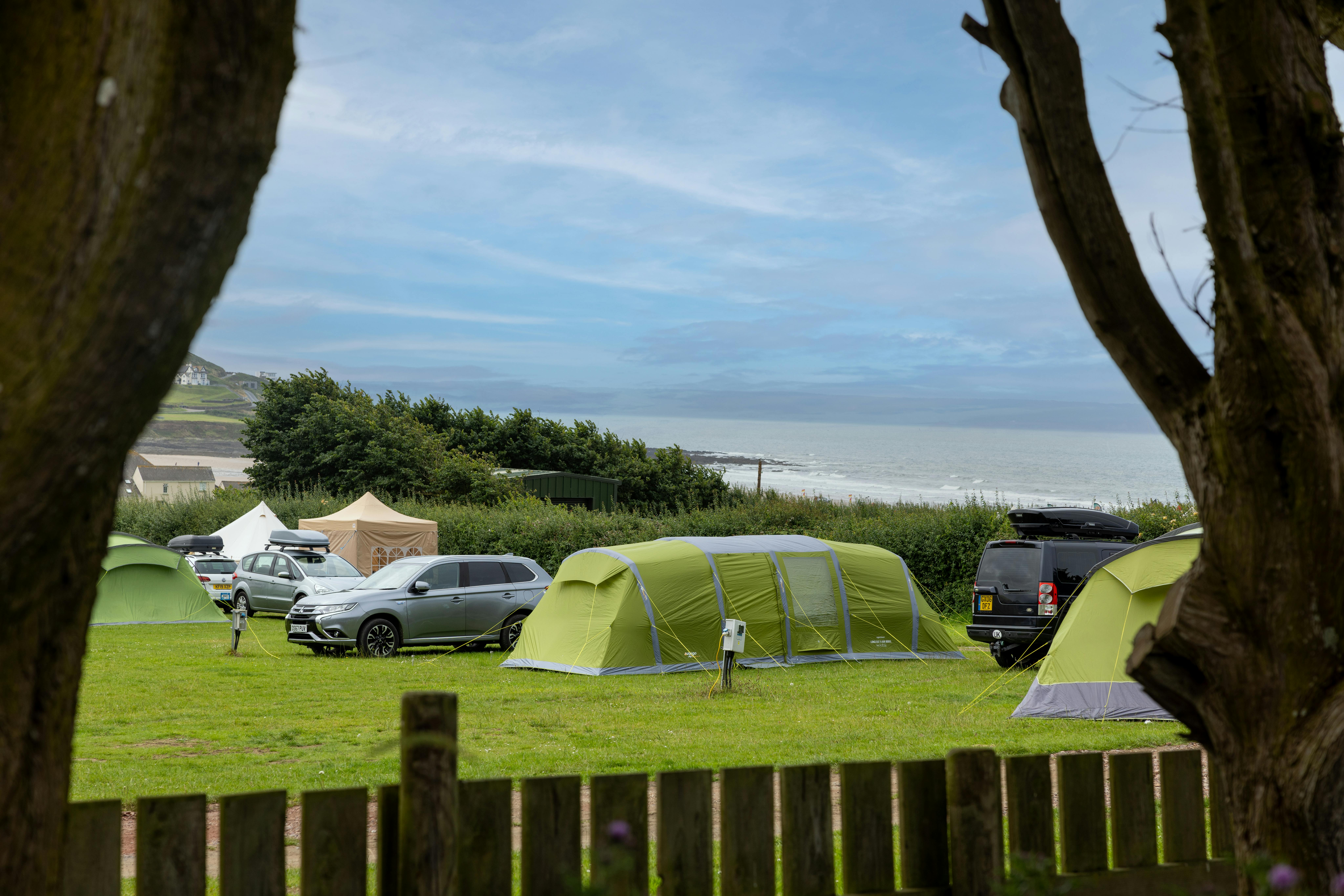 Electric grass pitches at Ruda & Widemouth